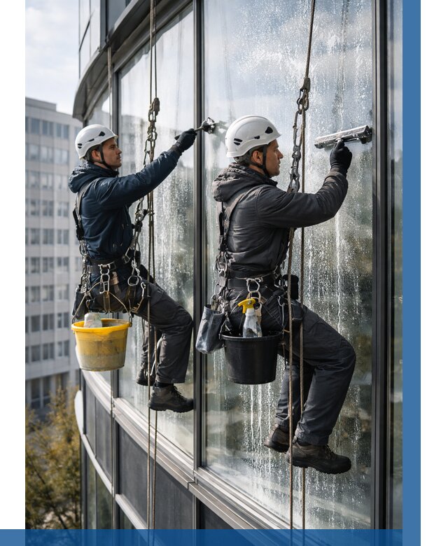 Мойка панорамных окон в Электростали от 355 р. заказать у ВЫСОТНИК-Элк