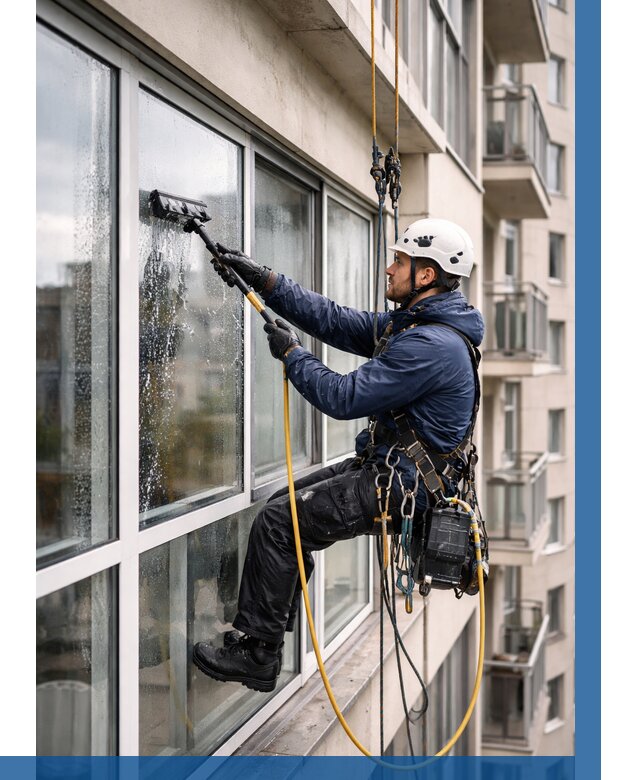 Мойка балконного остекления в Электростали от 3546 р. | ВЫСОТНИК-Элк