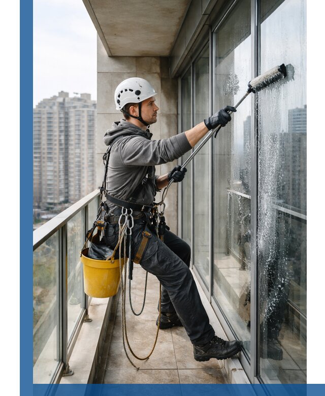 Профессиональная мойка балконного остекления в Электростали