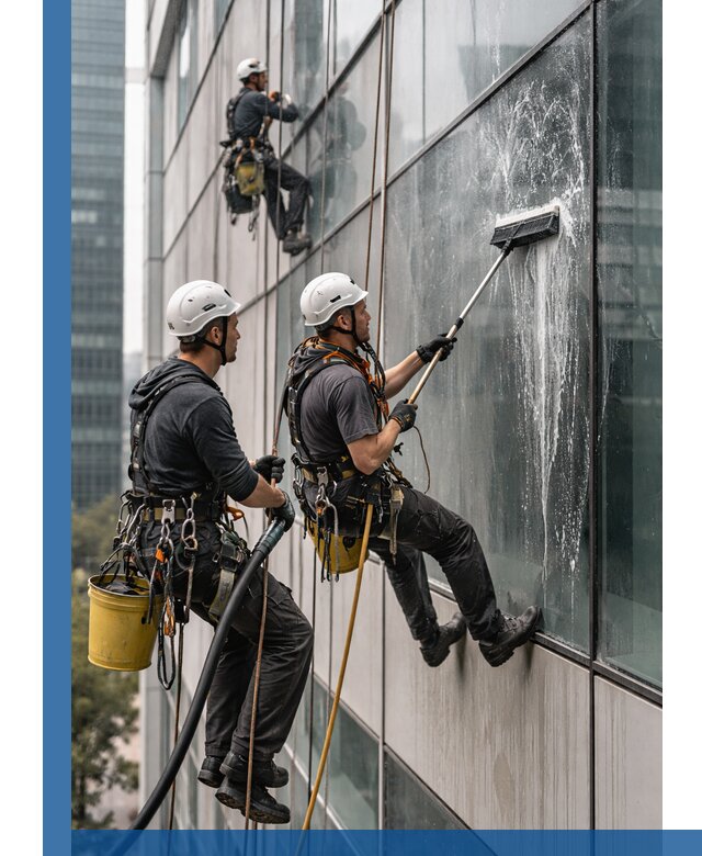 Профессиональная высотная мойка фасадов зданий в Электростали