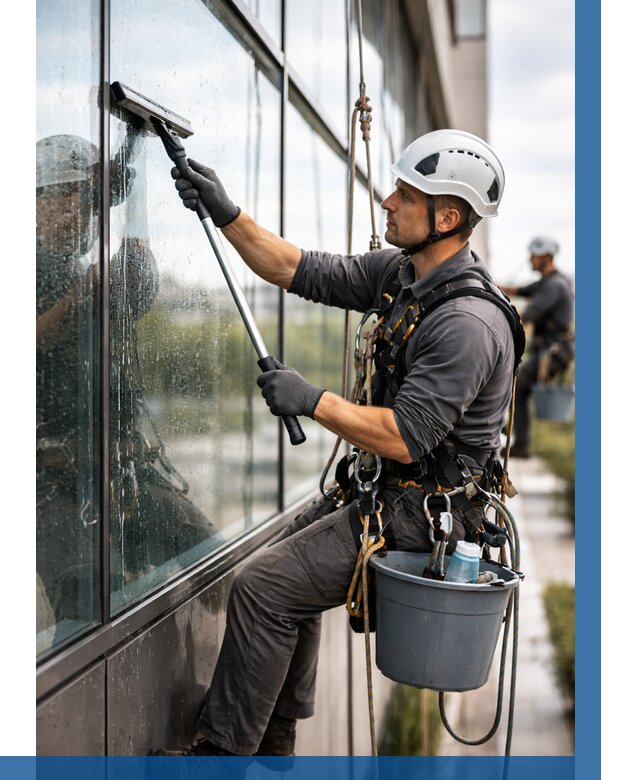 Мойка стеклянных фасадов в Электростали от 203 р. | ВЫСОТНИК-Элк