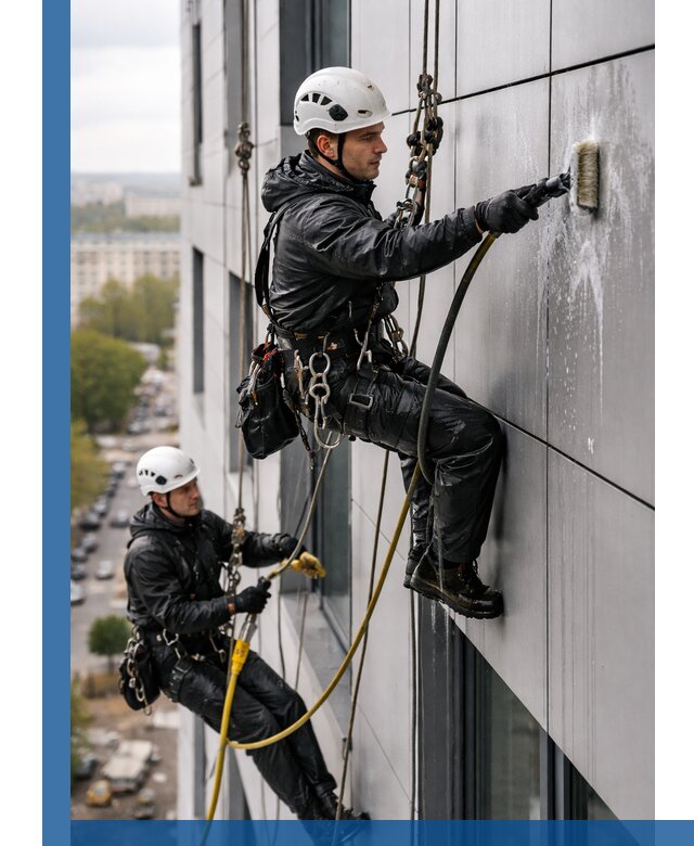 Профессиональная мойка фасада из композита в Электростали