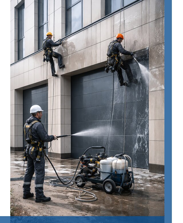 Послестроительная мойка фасада в Электростали от 304 р. | ВЫСОТНИК-Элк