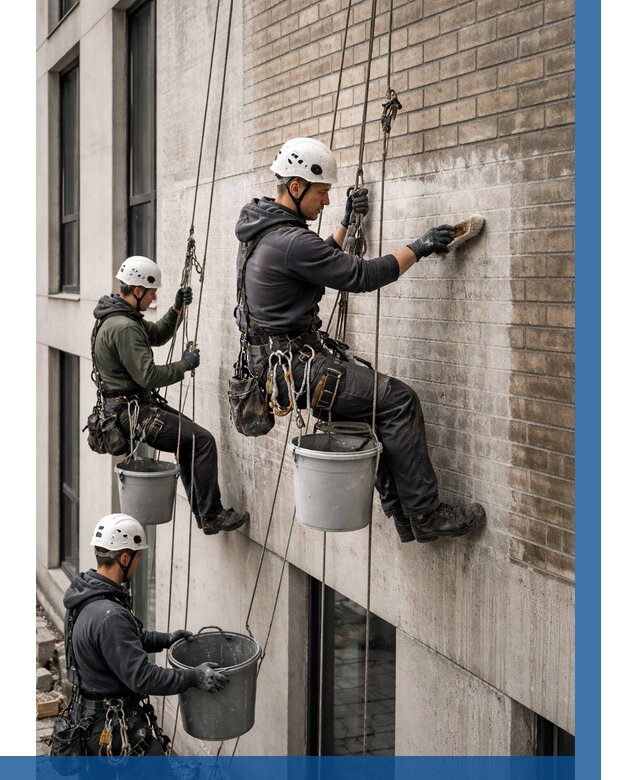 Удаление высолов с фасада в Электростали от 253 р. | ВЫСОТНИК-Элк