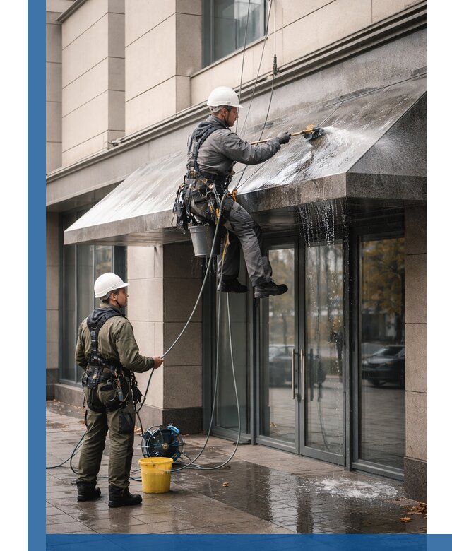 Профессиональная мойка козырьков и навесов в Электростали