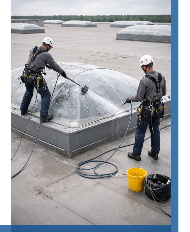 Мойка зенитных фонарей в Электростали, заказать от 4559 р. | ВЫСОТНИК-Элк