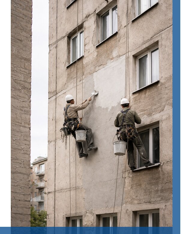 Косметический ремонт фасада в Электростали от 1114 р. | ВЫСОТНИК-Элк