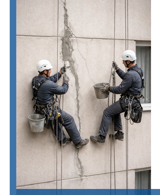 Заделка трещин на фасаде в Электростали с гарантийным ремонтом