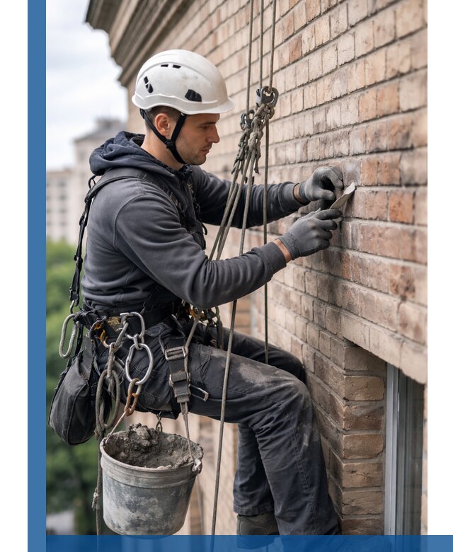 Качественный ремонт кирпичной кладки фасада в Электростали с гарантией