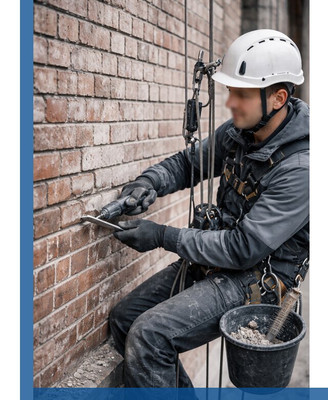 Расшивка кирпичных швов фасадов и стен, ремонт в Электростали