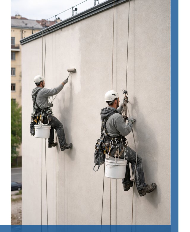 Покраска оштукатуренного фасада в Электростали от 324 р. | ВЫСОТНИК-Элк