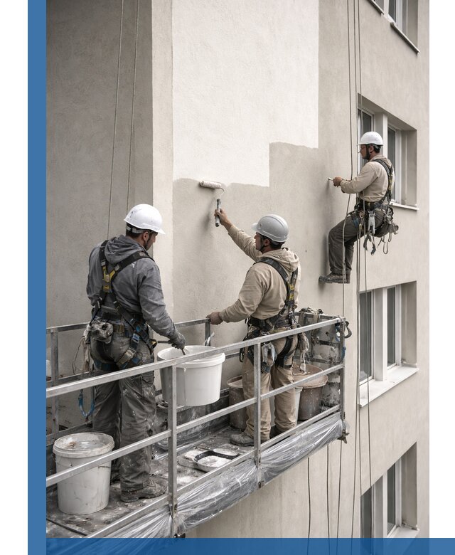 Покраска оштукатуренного фасада в Электростали под ключ с гарантией