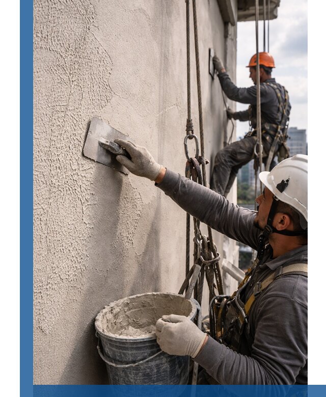 Декоративная штукатурка фасада с утеплением и защитой в Электростали