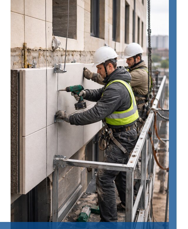 Монтаж фасадных термопанелей в Электростали от 1520 р. | ВЫСОТНИК-Элк