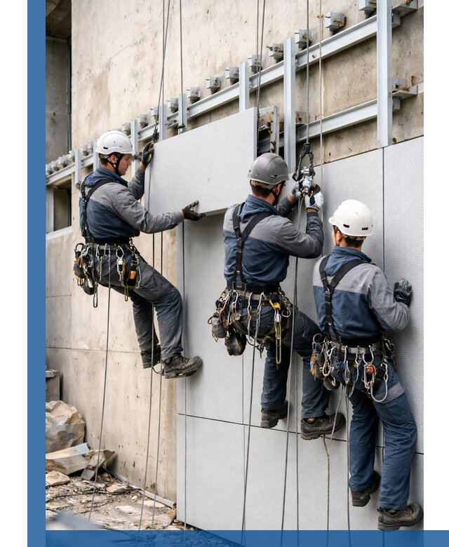 Монтаж вентилируемого фасада в Электростали под ключ с гарантией качества