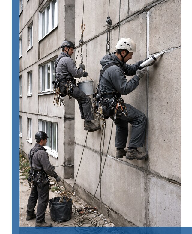 Герметизация межпанельных швов в Электростали с гарантией герметичности