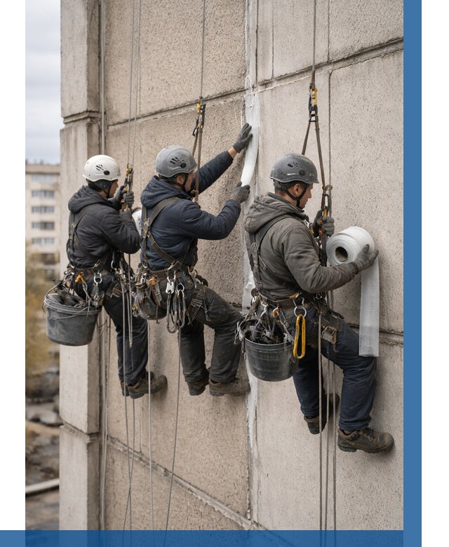 Ремонт межпанельных швов в Электростали от 760 р. | ВЫСОТНИК-Элк