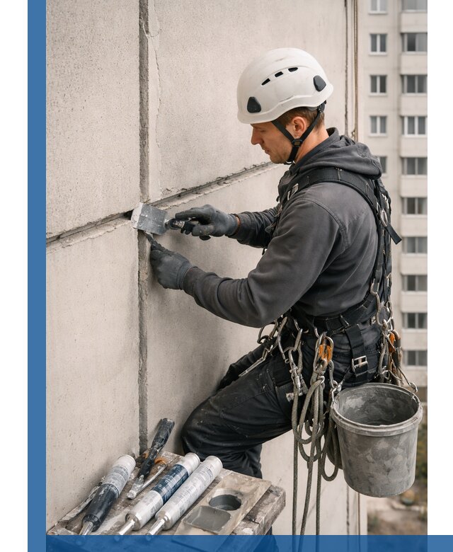 Ремонт межпанельных швов в Электростали герметизация и восстановление