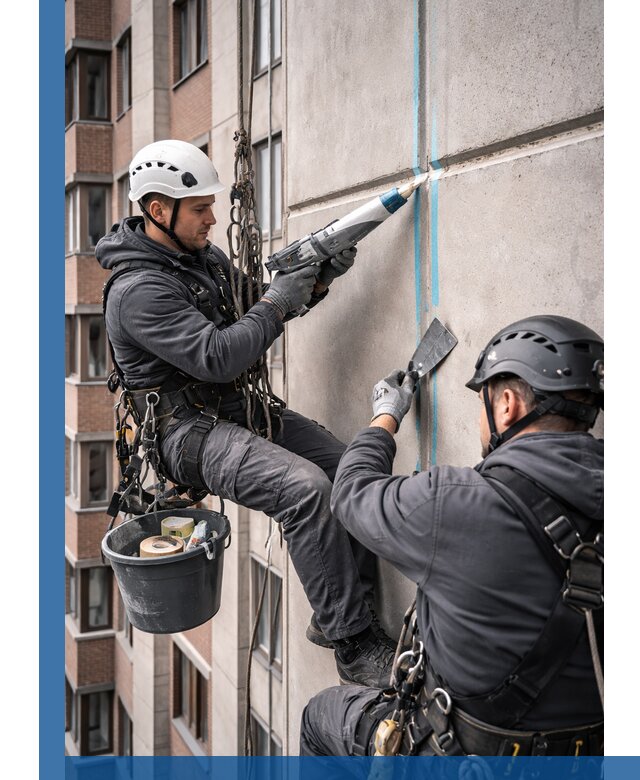 Вторичная герметизация швов фасада и кровли в Электростали