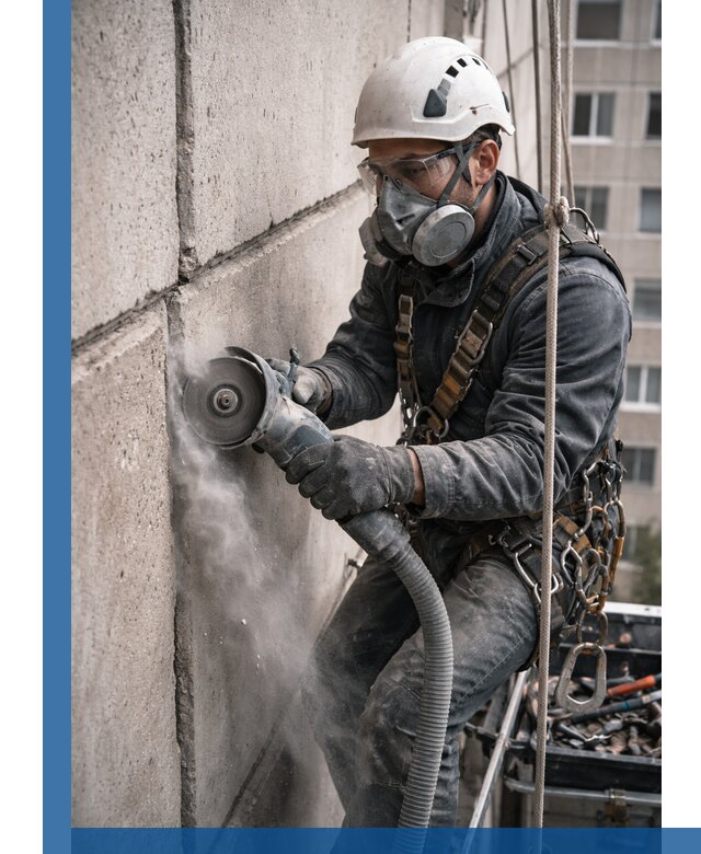 Штробление межпанельных швов в Электростали качественно и быстро