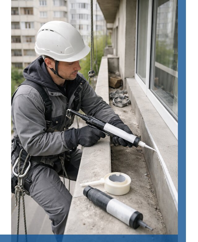 Герметизация швов лоджии в Электростали от 4559 р. | ВЫСОТНИК-Элк