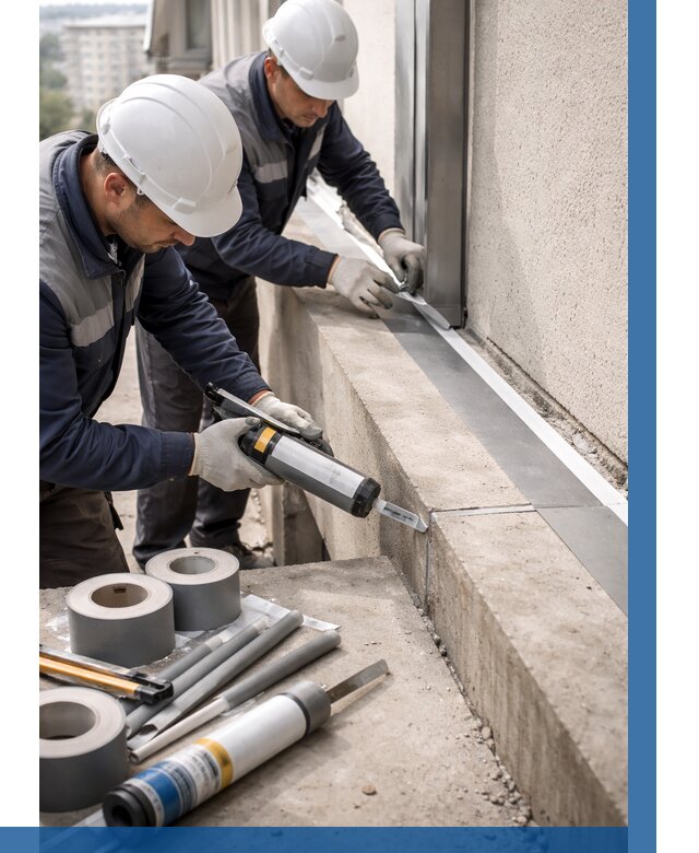 Герметизация примыкания балкона в Электростали от 4559 р. | ВЫСОТНИК-Элк