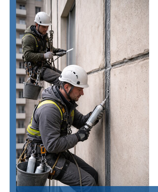 Герметизация деформационных швов фасада в Электростали качественно