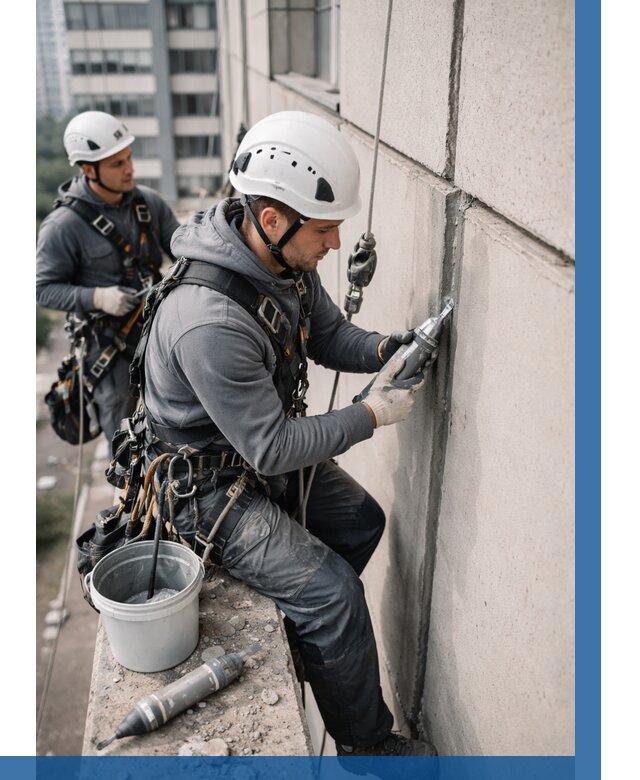 Ремонт деформационных швов здания в Электростали от 1013 р. | ВЫСОТНИК-Элк