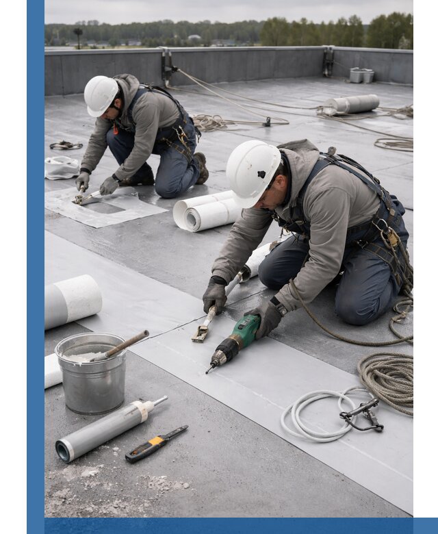 Ремонт мембранной кровли в Электростали качественно и с гарантией