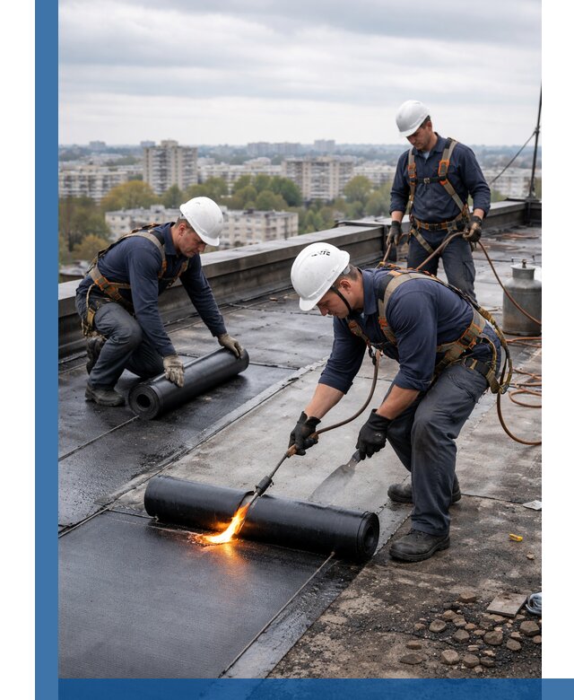 Ремонт наплавляемой кровли в Электростали качественно и надежно