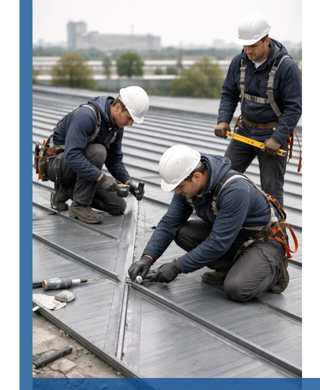 Ремонт фальцевой кровли в Электростали срочно и качественно