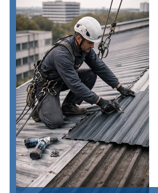 Ремонт профнастила на кровле в Электростали, работы под ключ