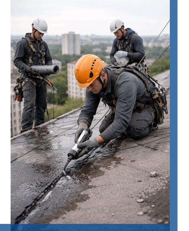 Устранение протечек кровли в Электростали от 12156 р. | ВЫСОТНИК-Элк