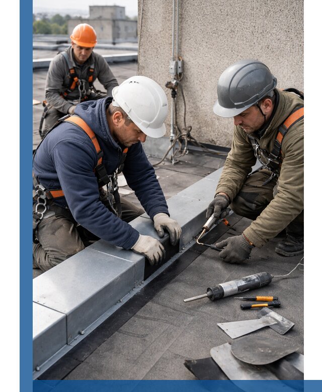 Ремонт кровельных примыканий в Электростали профессионально