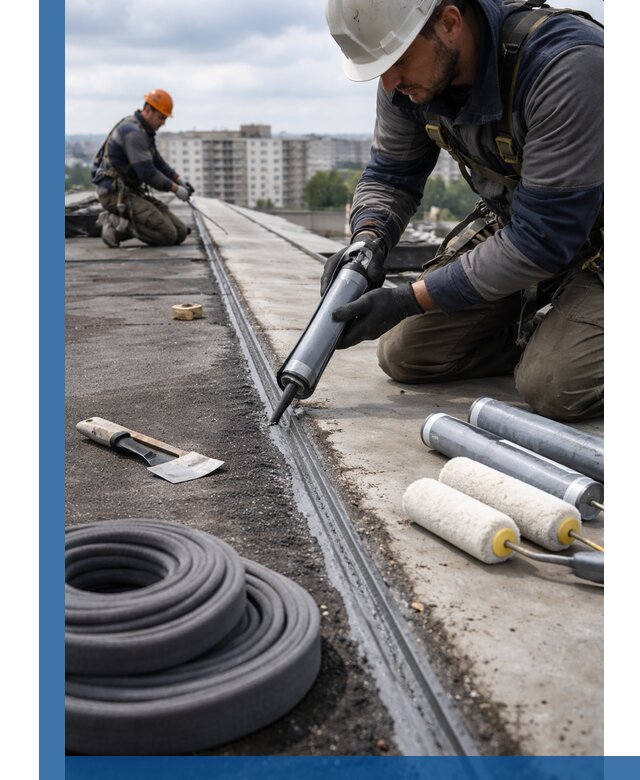 Герметизация швов кровли в Электростали с гарантией герметичности