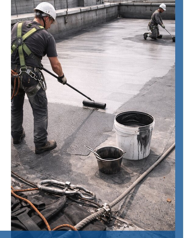 Гидроизоляция кровли жидкой резиной в Электростали от 507 р. | ВЫСОТНИК-Элк