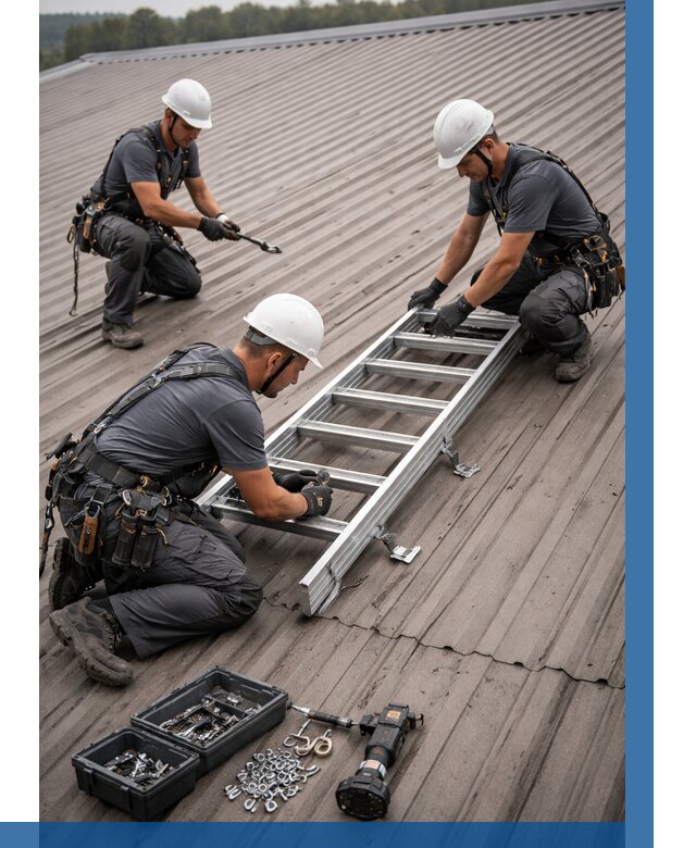 Монтаж кровельной лестницы в Электростали от 4559 р. | ВЫСОТНИК-Элк