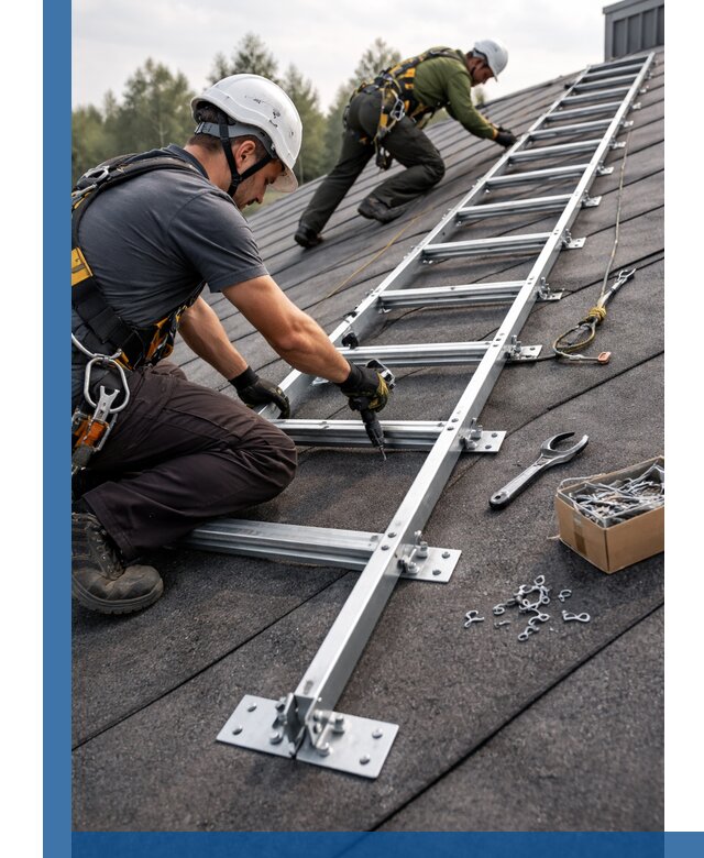 Профессиональный монтаж кровельной лестницы в Электростали под ключ