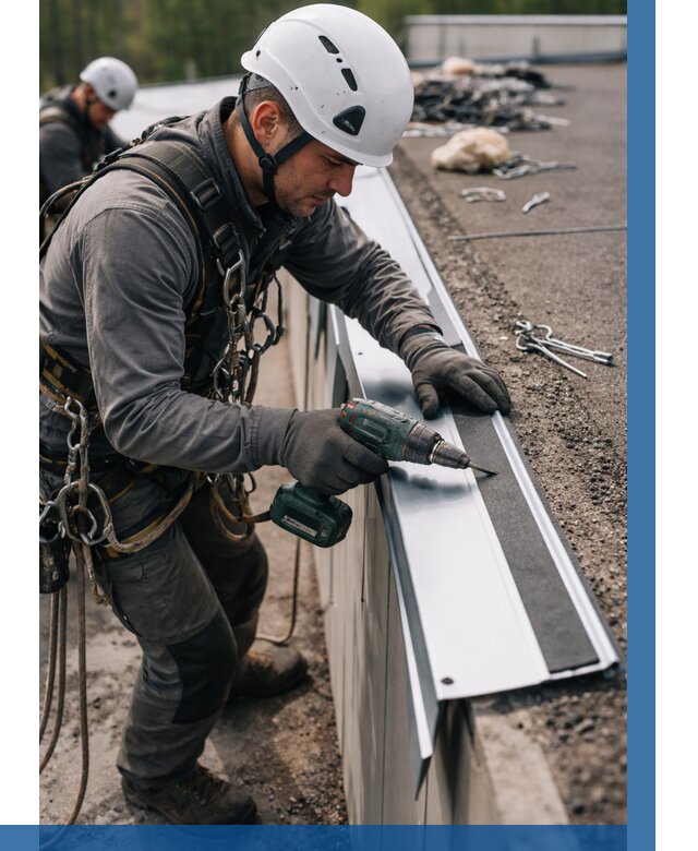 Монтаж капельника на кровле в Электростали от 304 р. | ВЫСОТНИК-Элк