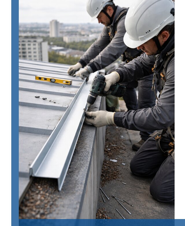 Монтаж капельника на кровле в Электростали с гарантией качества