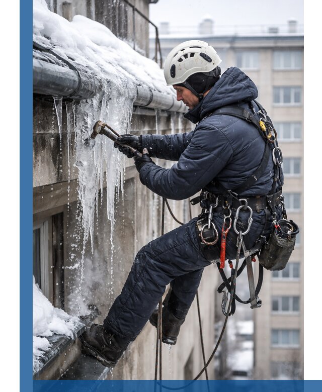 Удаление наледи и чистка водостоков в Электростали оперативно и безопасно