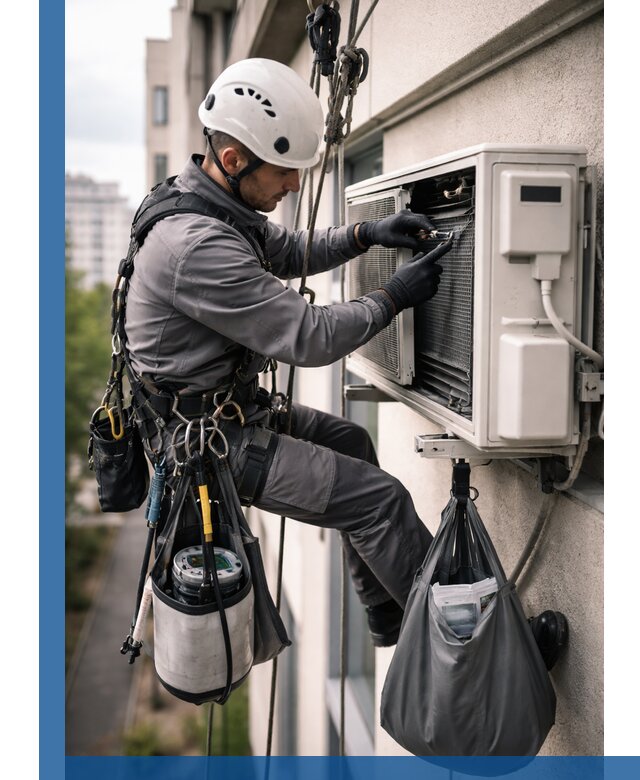 Обслуживание внешнего блока кондиционера в Электростали профессионально