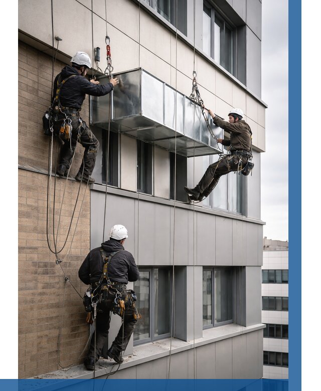 Монтаж воздуховодов на фасаде в Электростали от 1520 р. | ВЫСОТНИК-Элк