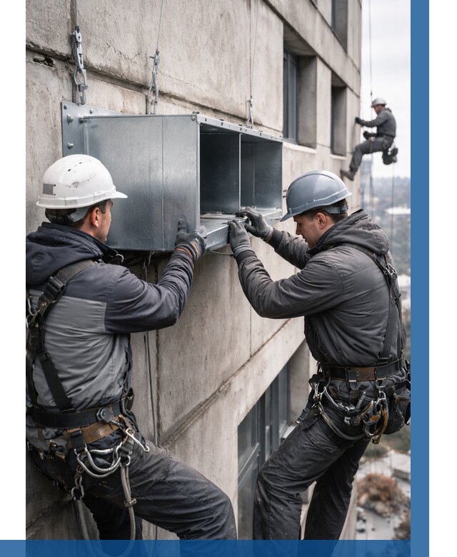 Монтаж вентиляционных коробов в Электростали от 3039 р. | ВЫСОТНИК-Элк