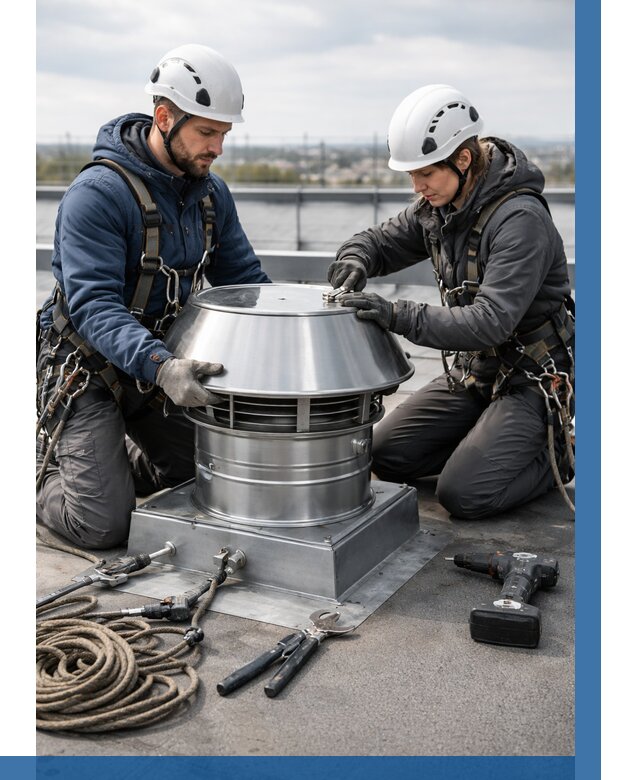 Установка дефлекторов на кровле в Электростали от 4559 р. | ВЫСОТНИК-Элк