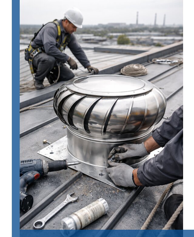 Установка дефлекторов на кровле в Электростали профессионально