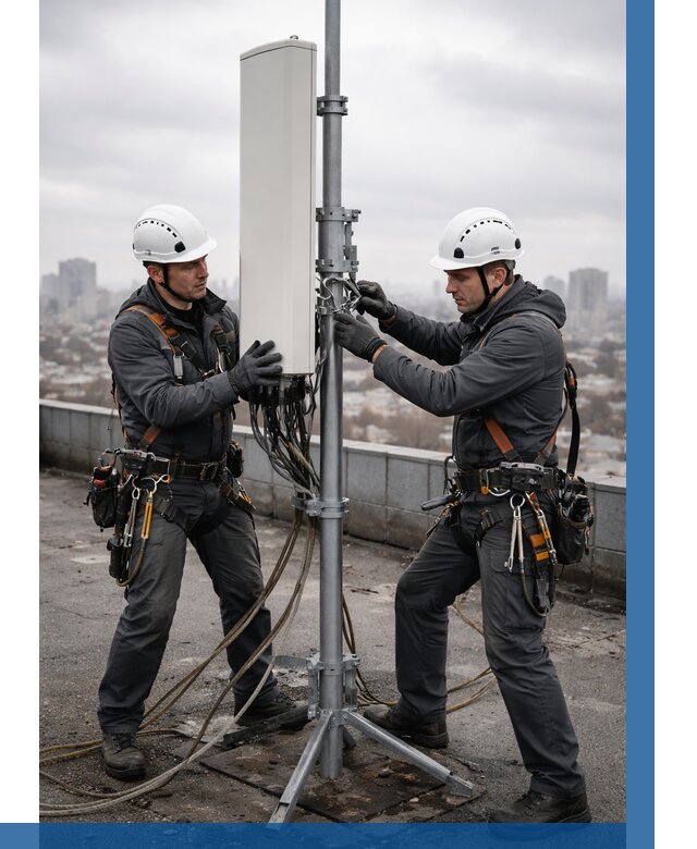 Монтаж антенн связи на крыше в Электростали от 8611 р. | ВЫСОТНИК-Элк