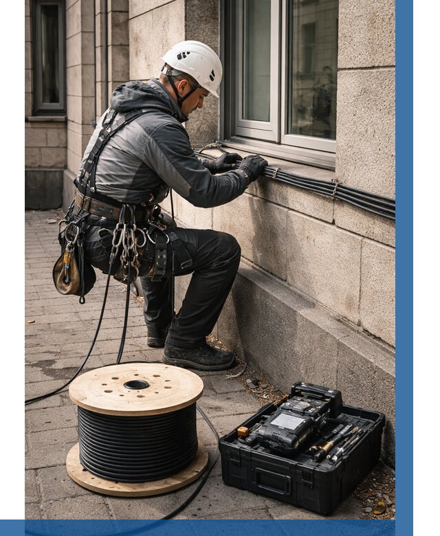 Прокладка оптоволоконного кабеля в Электростали от 810 р. | ВЫСОТНИК-Элк