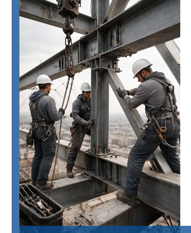 Профессиональный монтаж металлоконструкций на высоте в Электростали