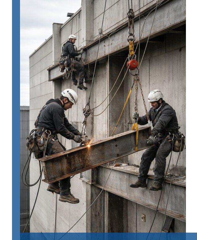 Демонтаж металлоконструкций на высоте в Электростали под ключ